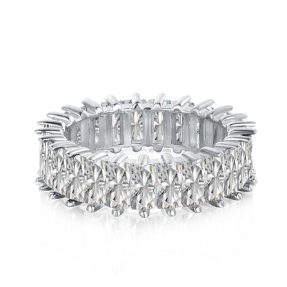 [RAFFINE]Unique Colorful Radiant Cut RIng