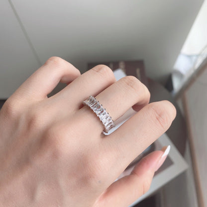 [RAFFINE]Unique Colorful Radiant Cut RIng