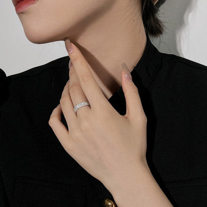 [RAFFINE]Dainty Round Cut Tennis Ring