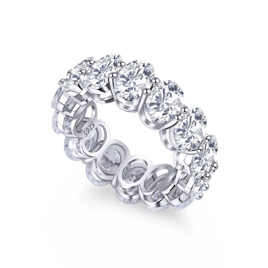 [RAFFINE]Dainty Elongated Cushion Cut Tennis Ring
