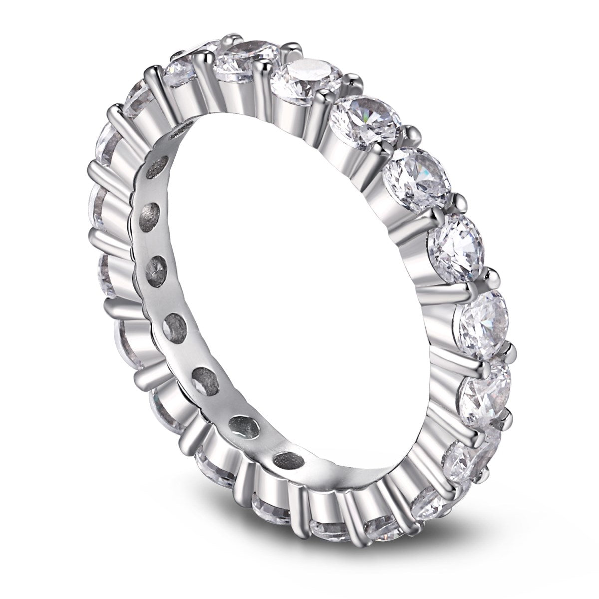 [RAFFINE]Sparkling Round Cut Tennis Ring