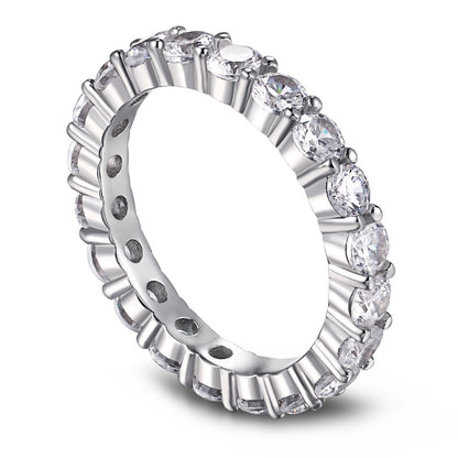 [RAFFINE]Sparkling Round Cut Tennis Ring