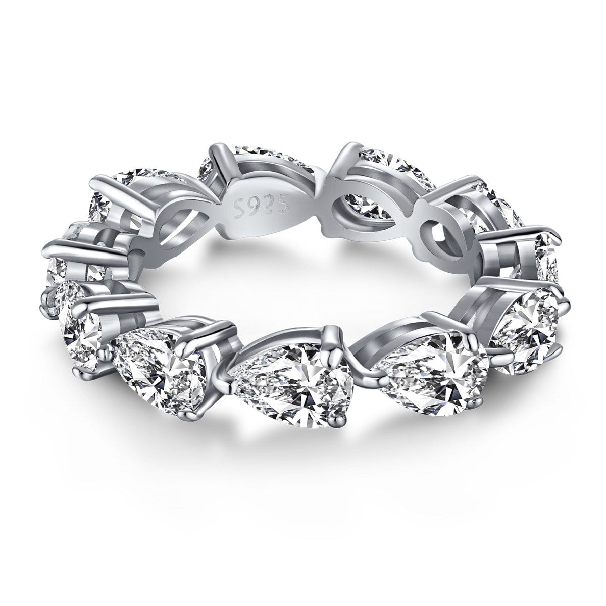 [RAFFINE]Exquisite Pear Cut Tennis Ring
