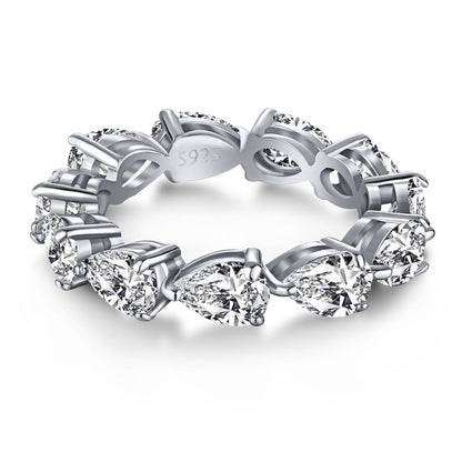 [RAFFINE]Exquisite Pear Cut Tennis Ring