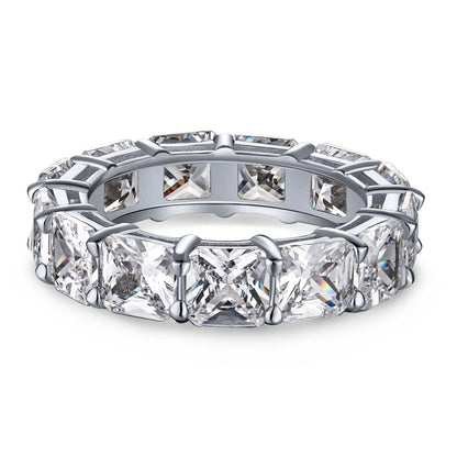 [RAFFINE]Elegant Princess Cut Tennis Ring