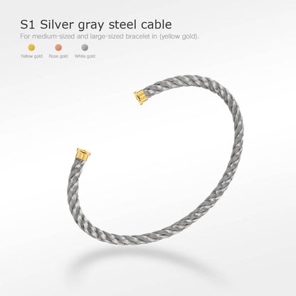 [RAFFINE]FORCE SERIES BRACELET CABLES 50 CHOICES (DIY SELECTION)