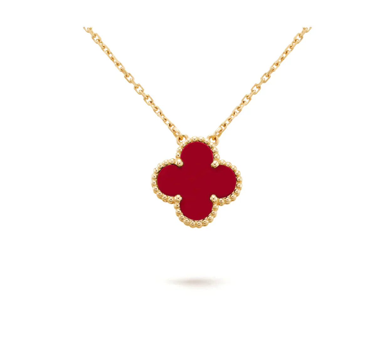 [Raffine]CLOVER 15MM KARNEOL EINZELNE BLUMENKETTE