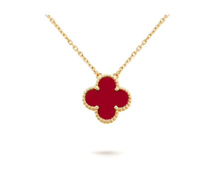[Raffine]CLOVER 15MM KARNEOL EINZELNE BLUMENKETTE