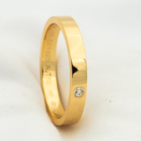 [RAFFINE]LOVE RING 4MM 1 DIAMOND