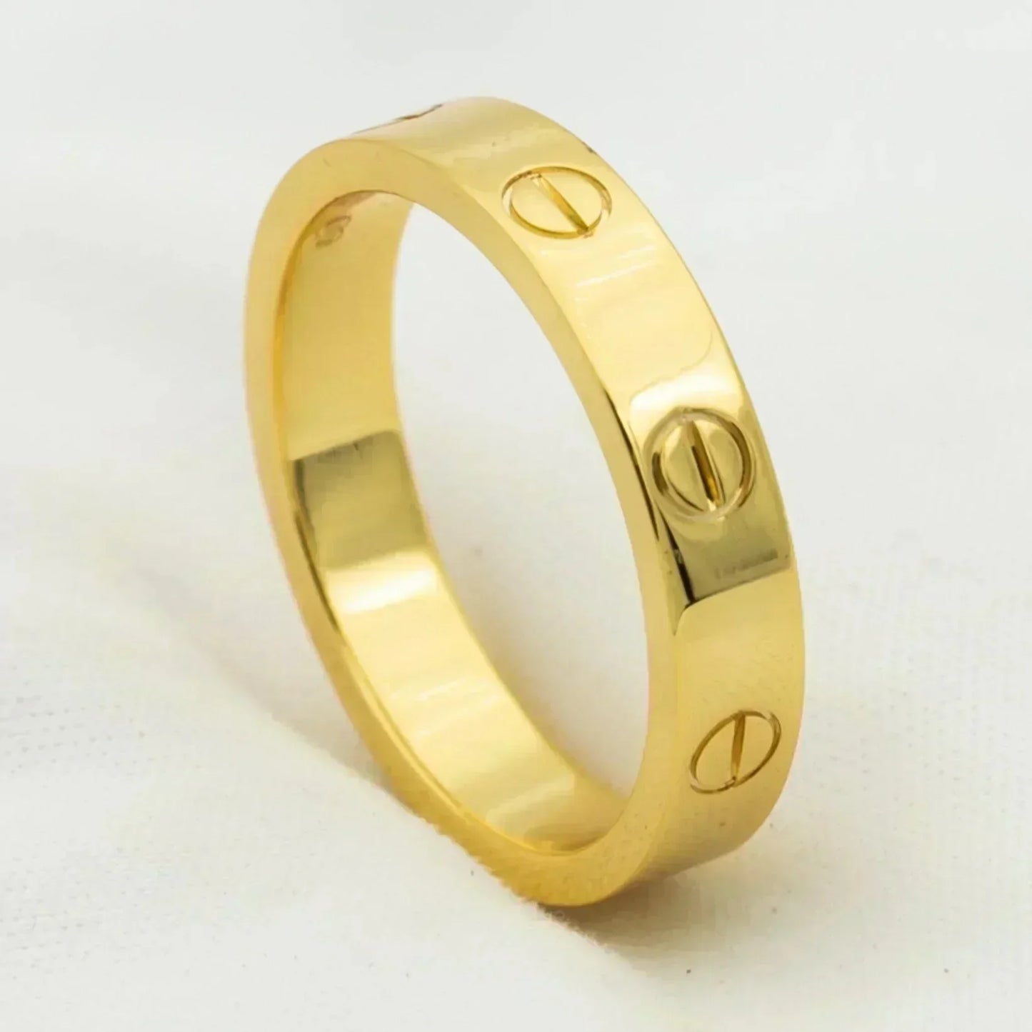 [RAFFINE]LOVE RING 4MM 1 DIAMOND GOLD