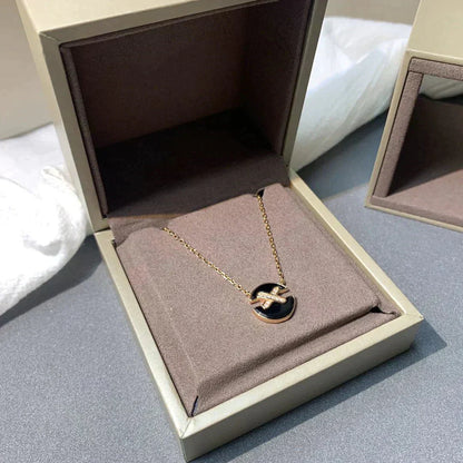 [RAFFINE]JEUX DE ROSE GOLD DIAMOND NECKLACE