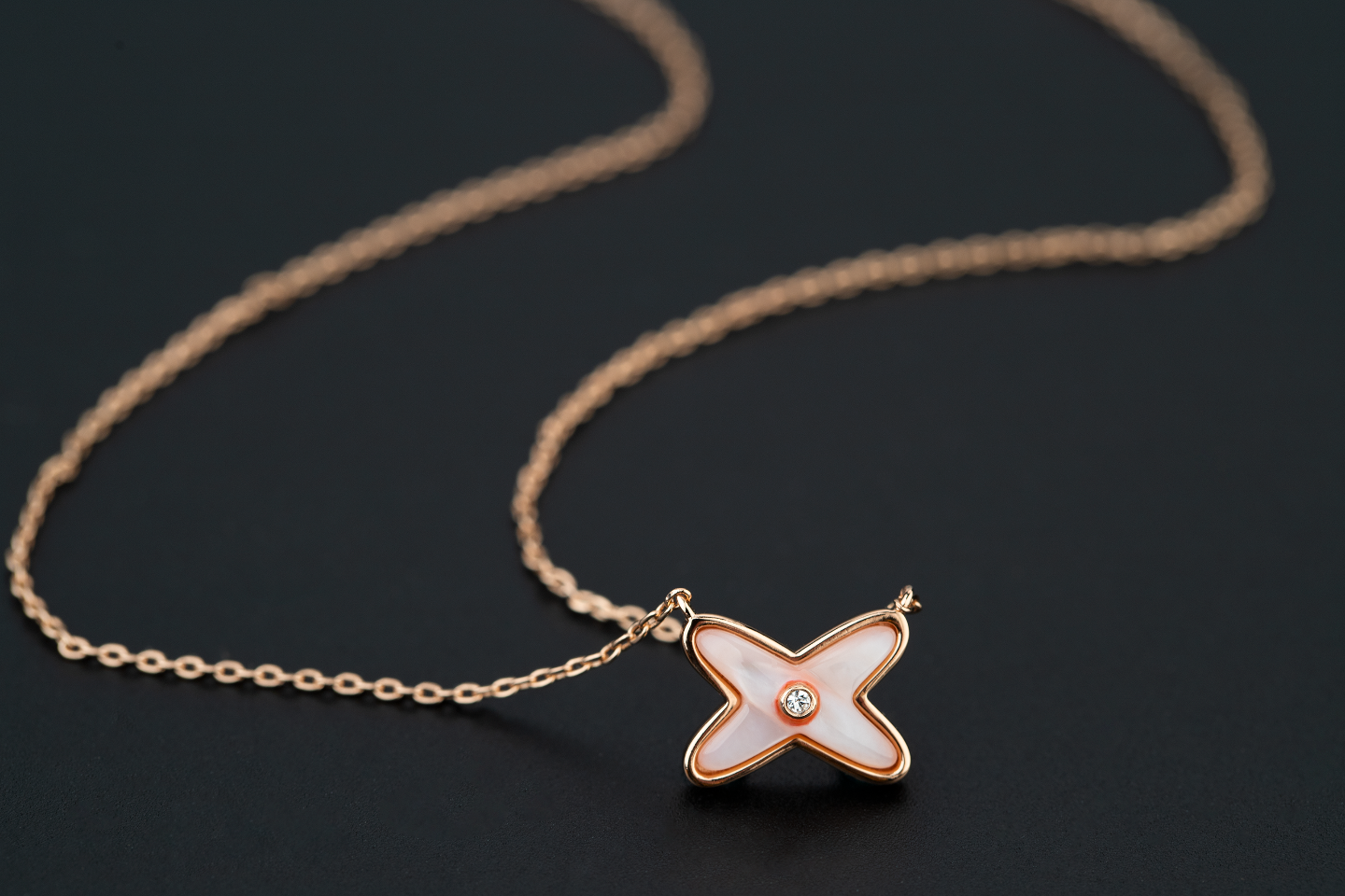 [RAFFINE]JEUX DE NECKLACE 1 DIAMOND