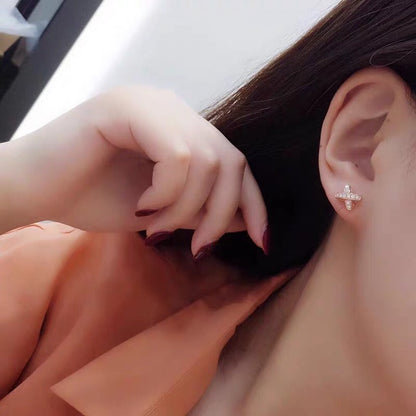 [RAFFINE]JEUX DE GOLD DIAMOND EARRINGS