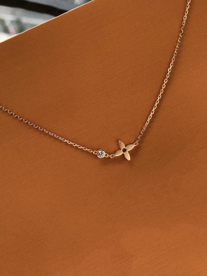 [RAFFINE]BLOSSOM PENDANT PINK GOLD AND DIAMOND