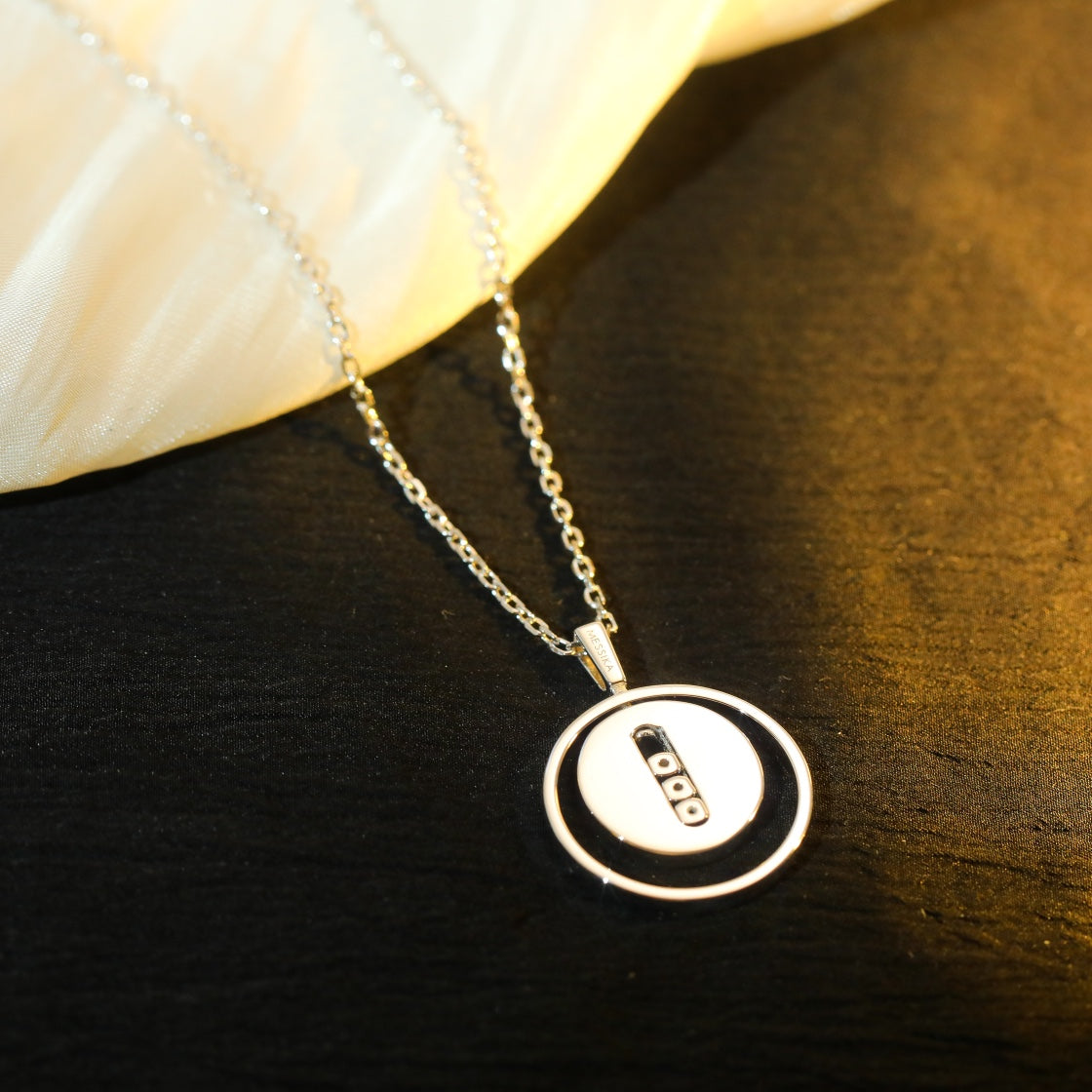 [RAFFINE]LUCKY MOVE MM SILVER DIAMOND NECKLACE