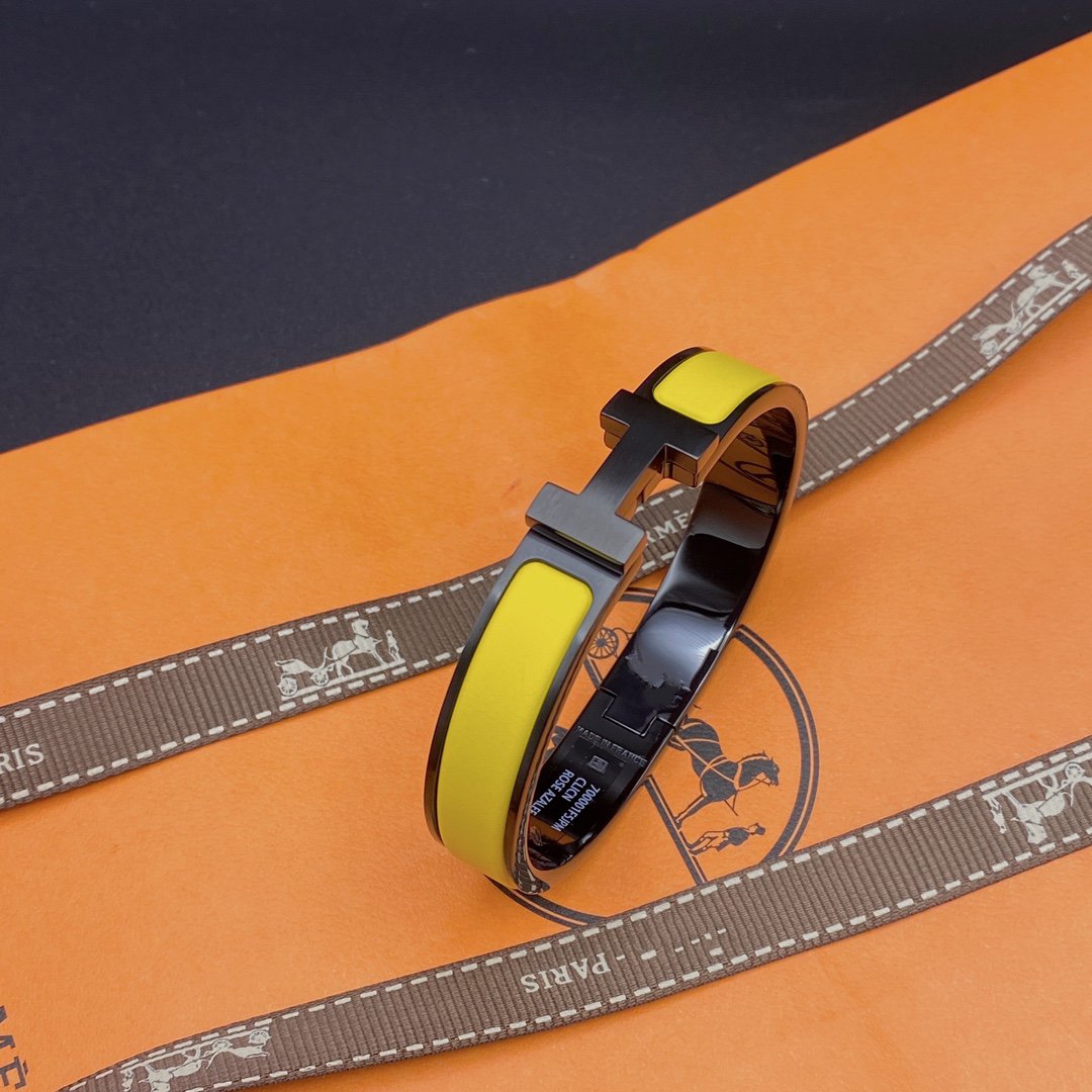[RAFFINE]CLIC HM SO BLACK YELLOW BRACELET