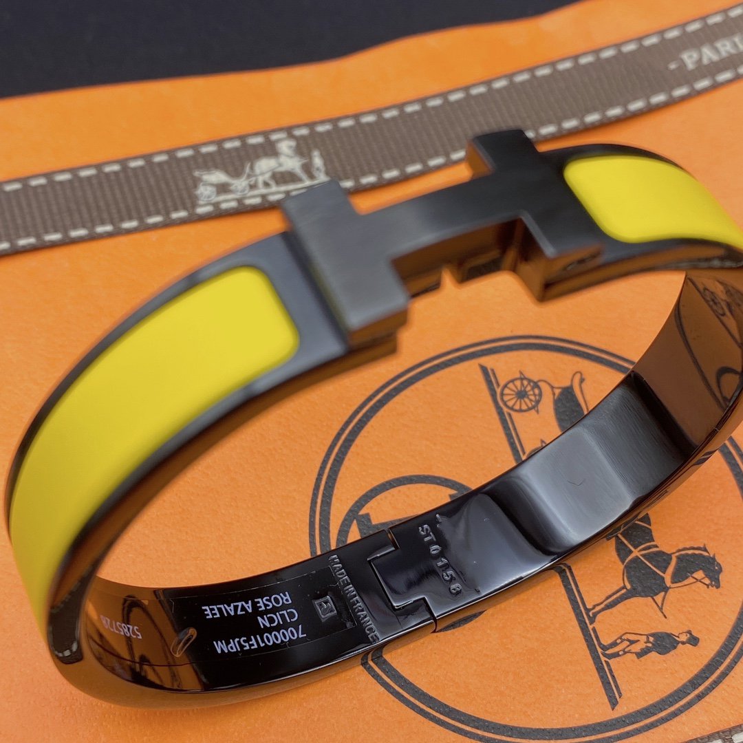[RAFFINE]CLIC HM SO BLACK YELLOW BRACELET