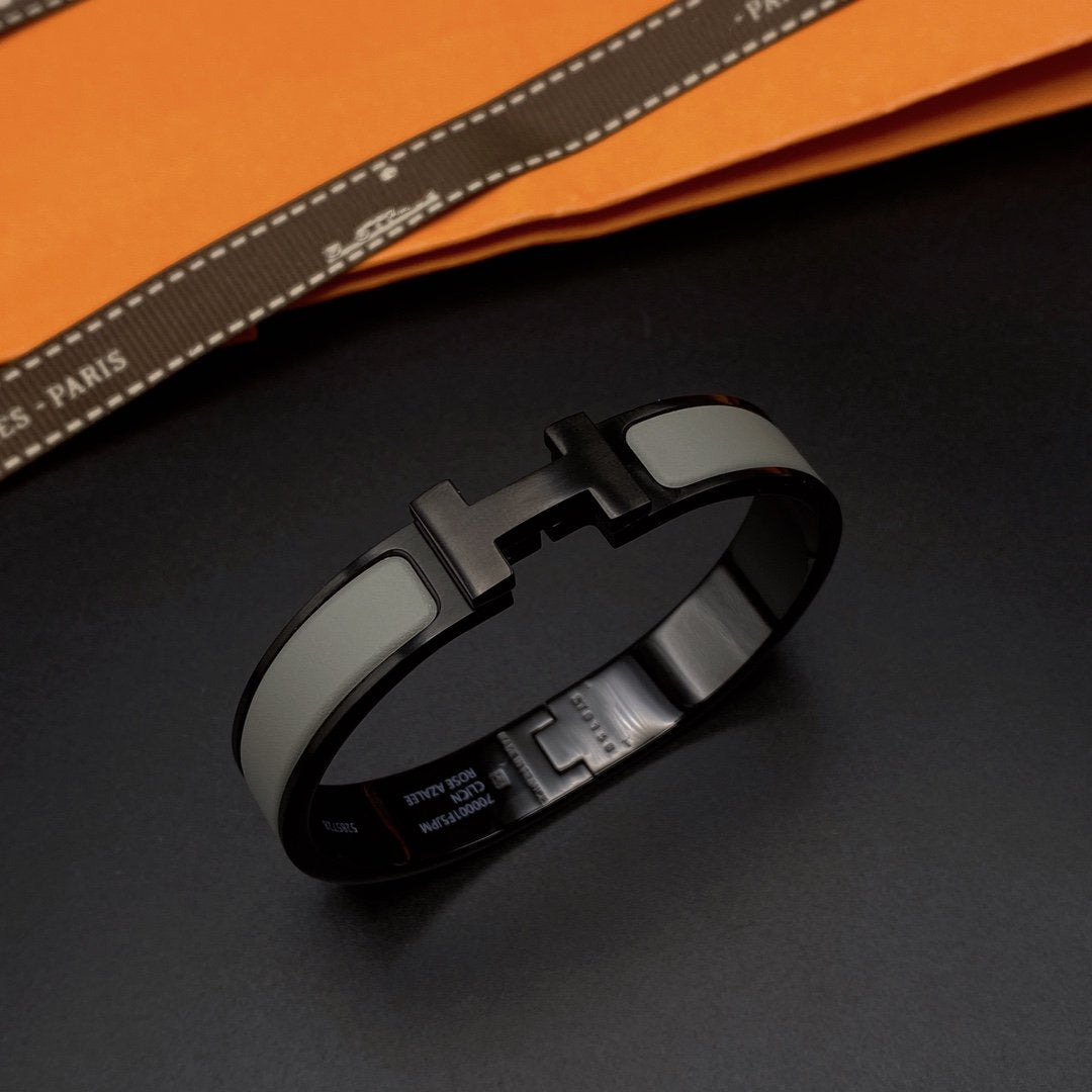 [RAFFINE]CLIC HM SO BLACK GREY BRACELET