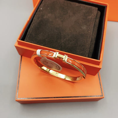 [RAFFINE]CLASSIC HM CLIC RED 8MM ENAMEL BRACELET