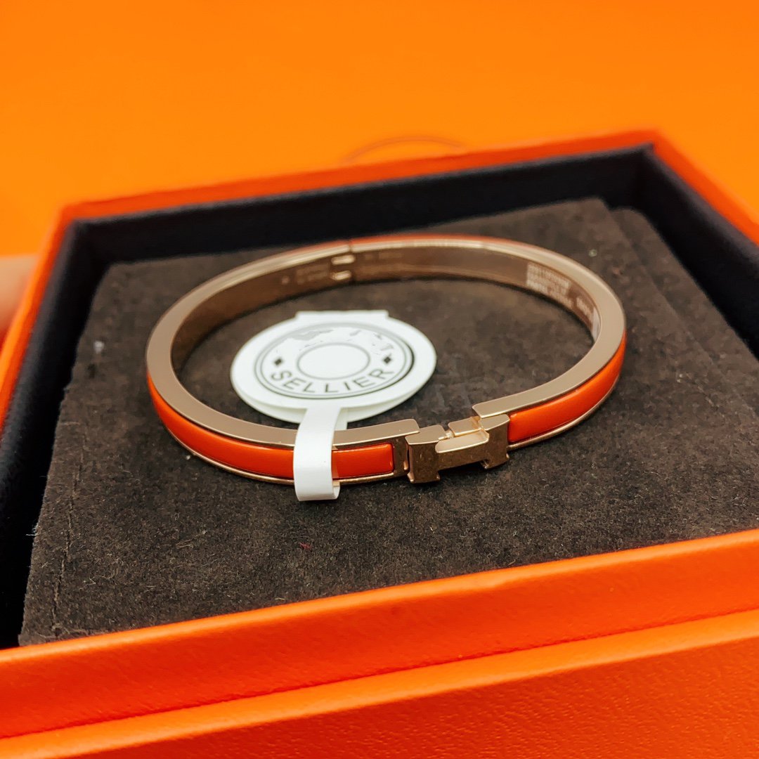 [RAFFINE]CLASSIC HM CLIC RED 8MM ENAMEL BRACELET