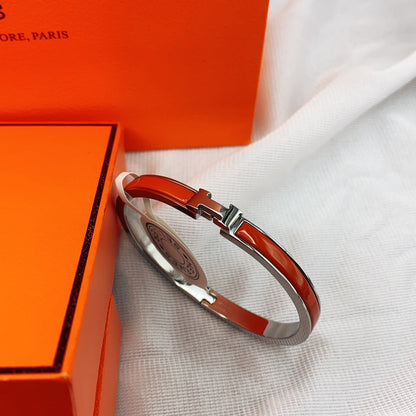 [RAFFINE]CLASSIC HM CLIC RED 8MM ENAMEL BRACELET