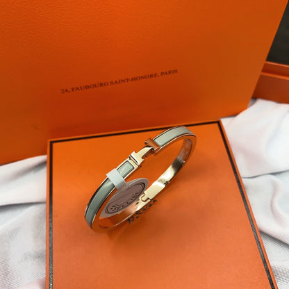 [RAFFINE]CLASSIC HM CLIC GREEN 8MM ENAMEL BRACELET