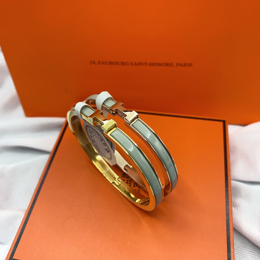 [RAFFINE]CLASSIC HM CLIC GREEN 8MM ENAMEL BRACELET