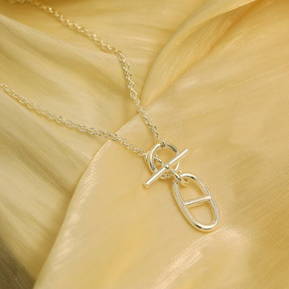 [RAFFINE]HM CHAINE D'ANCRE PENDANT NECKLACE STERLING SILVER