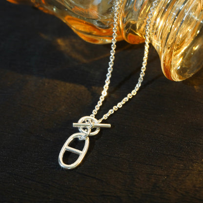 [RAFFINE]HM CHAINE D'ANCRE PENDANT NECKLACE STERLING SILVER
