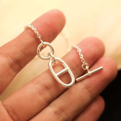 [RAFFINE]HM CHAINE D'ANCRE PENDANT NECKLACE STERLING SILVER