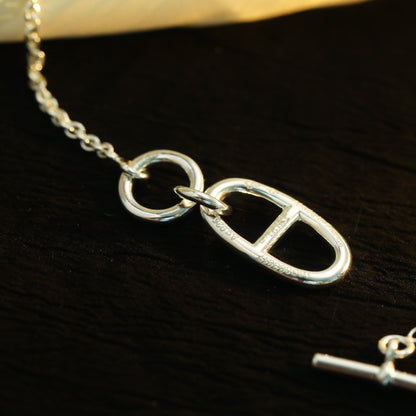 [RAFFINE]HM CHAINE D'ANCRE PENDANT NECKLACE STERLING SILVER