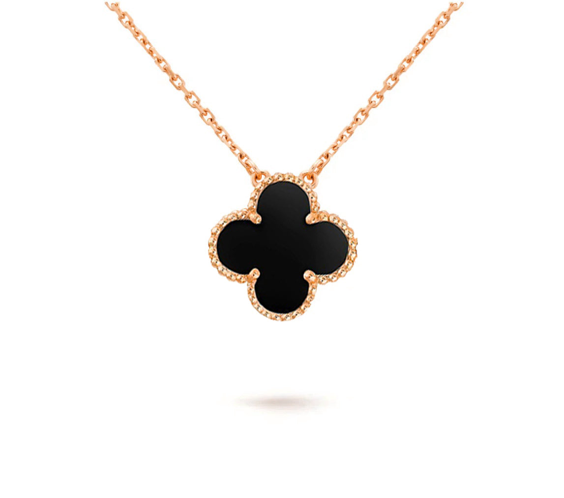 [LUXE]CLOVER 15MM SINGLE FLOWER NECKLACE COLLECTION