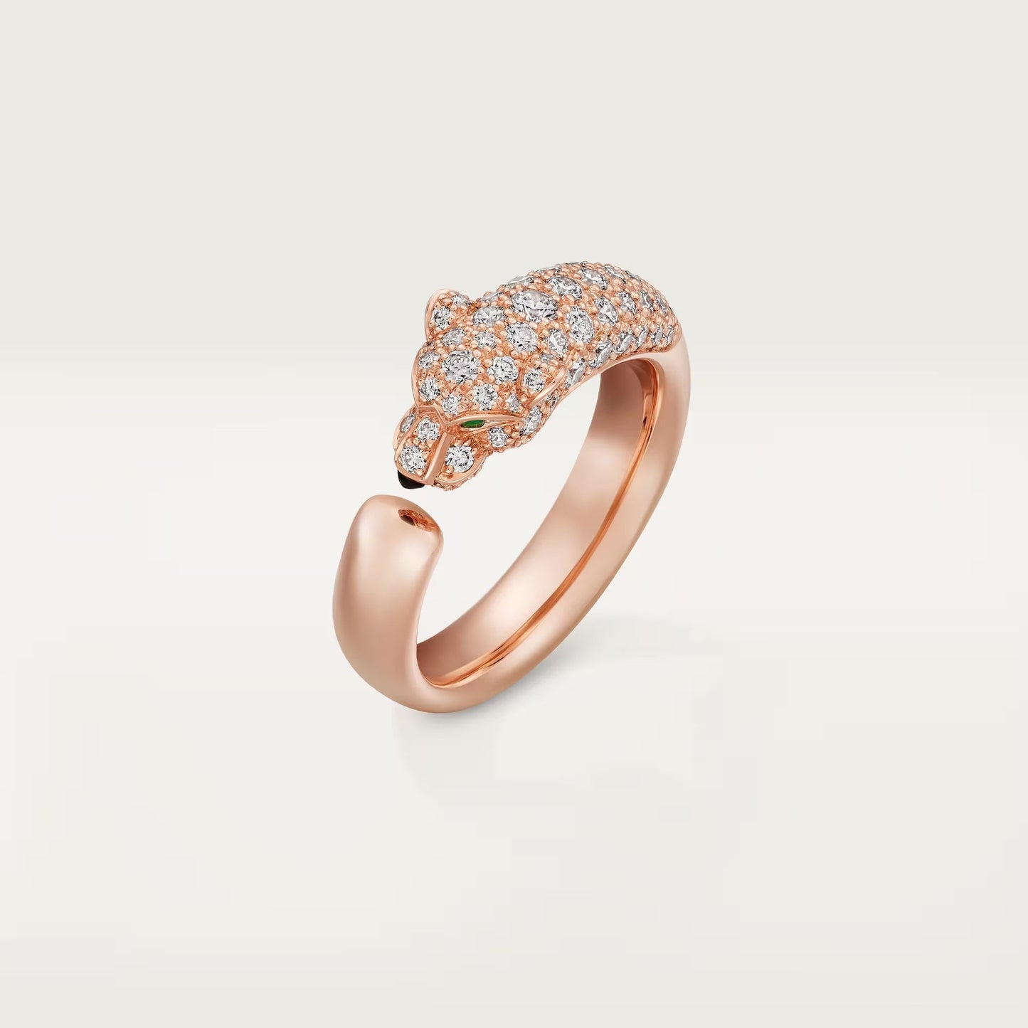[Raffine]PANTHERE HALF DIAMOND SMALL RING