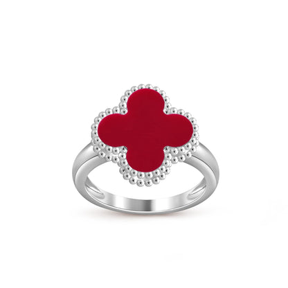 [LUXE]CLOVER SILVER RING COLLECTION