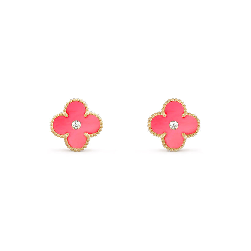[LUXE]CLOVER  15MM DIAMOND EARRINGS COLLECTION