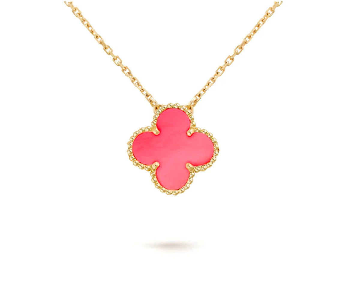 [LUXE]CLOVER 15MM SINGLE FLOWER NECKLACE COLLECTION