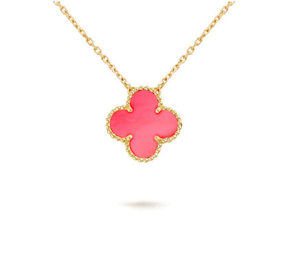 [LUXE]CLOVER 15MM SINGLE FLOWER NECKLACE COLLECTION