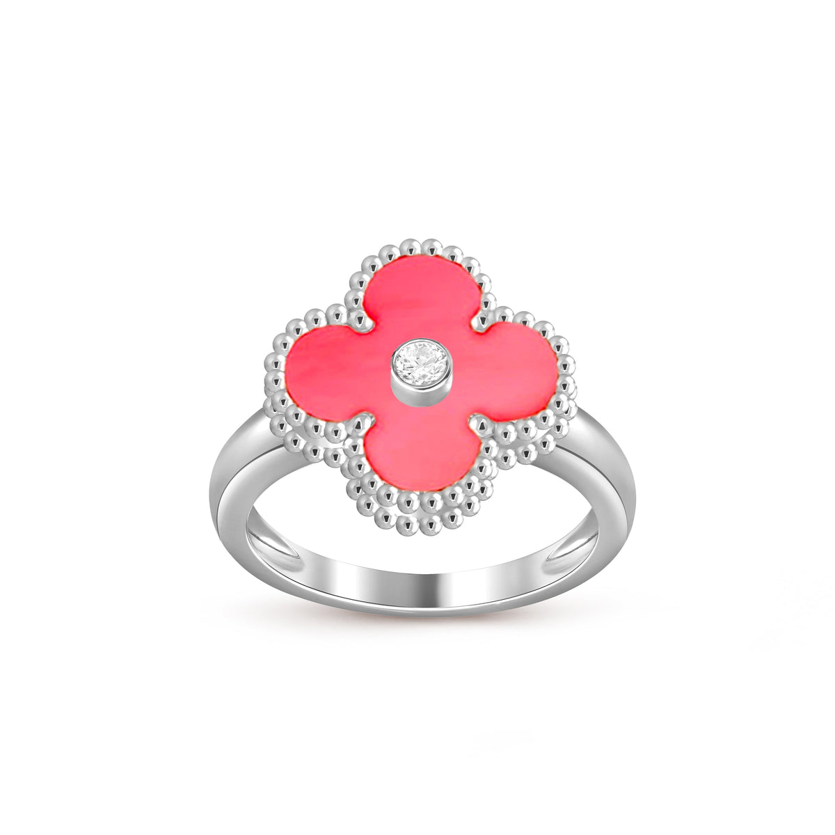 [LUXE]CLOVER SILVER DIOMND RING COLLECTION