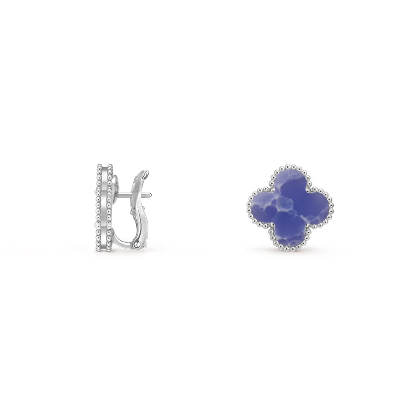 [LUXE]CLOVER SILVER 15MM MOP EARRINGS COLLECTION