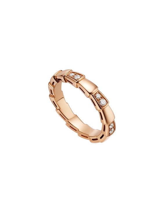 [RAFFINE]SERPENTI RING PINK GOLD  3MM