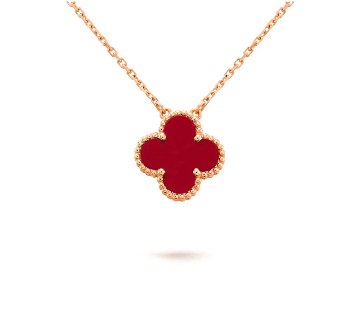 [LUXE]CLOVER 15MM SINGLE FLOWER NECKLACE COLLECTION
