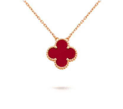 [LUXE]CLOVER 15MM SINGLE FLOWER NECKLACE COLLECTION