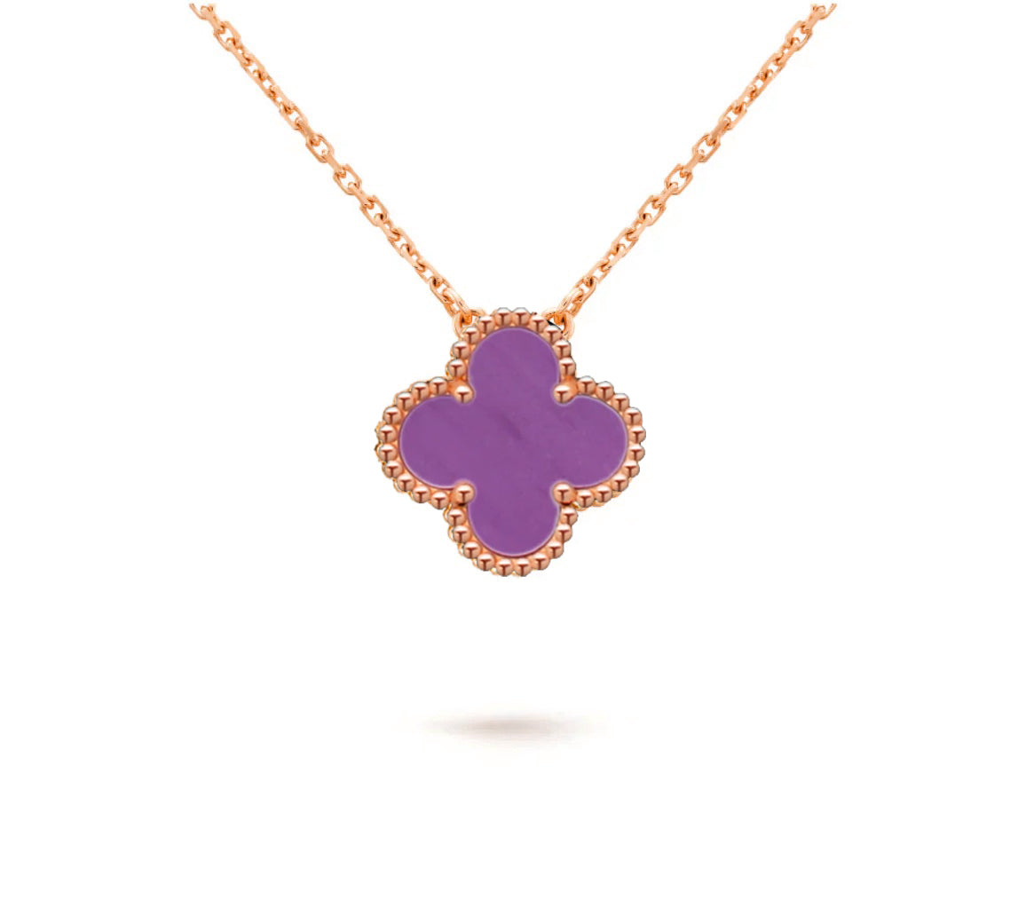 [LUXE]CLOVER 15MM SINGLE FLOWER NECKLACE COLLECTION