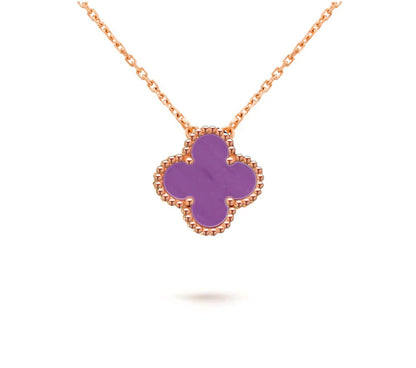 [LUXE]CLOVER 15MM SINGLE FLOWER NECKLACE COLLECTION