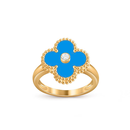 [LUXE]CLOVER DIAMOND RING GOLD COLLECTION