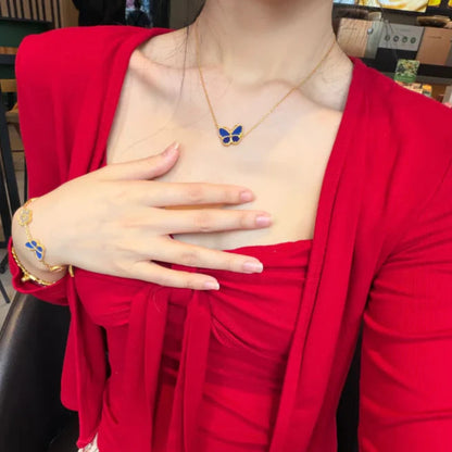 [RAFFINE] 2026 NEW LUCKY BUTTERFLY 1 MOTIFS NECKLACE