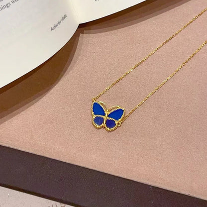 [RAFFINE] 2026 NEW LUCKY BUTTERFLY 1 MOTIFS NECKLACE