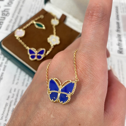 [RAFFINE] 2026 NEW LUCKY BUTTERFLY 1 MOTIFS NECKLACE