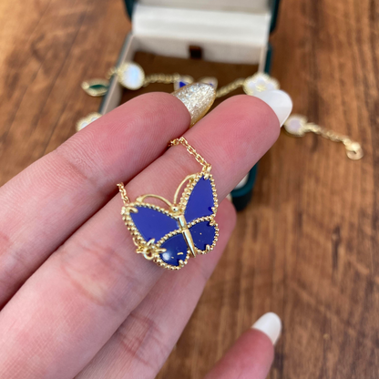[RAFFINE] 2026 NEW LUCKY BUTTERFLY 1 MOTIFS NECKLACE