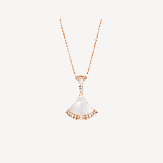 [RAFFINE] COLLAR DREAM MOP ORO ROSA DIAMANTE